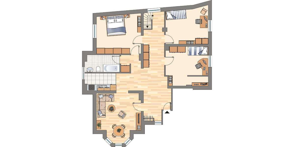 Etagenwohnung Dortmund Scharnhorst - 4 Zimmer, 112 m&sup2;, 829&euro; | Angebot:26629044
